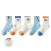 1-15 Years Children 5 Pairs Socks Spring and Summer Thin Mesh Crew Socks