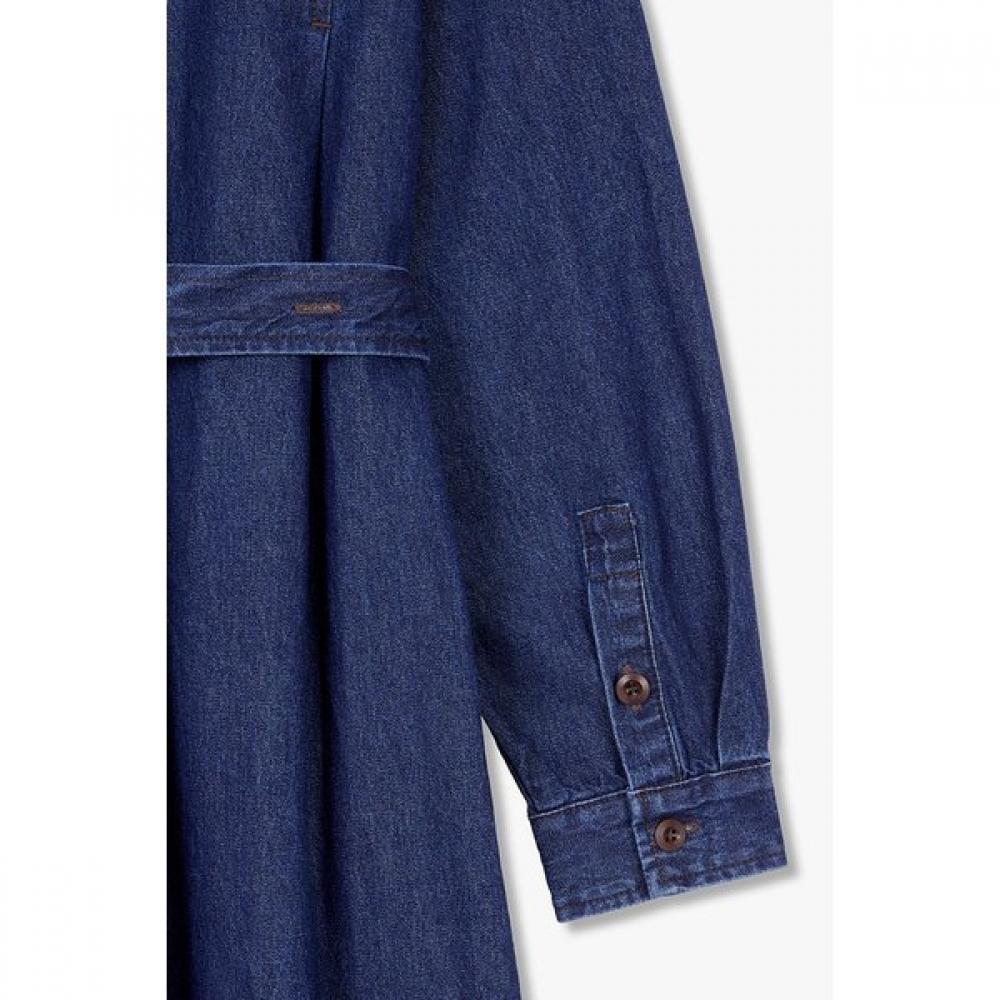 STUDIO TOMBOY Waist Strap Denim Tunic Dress 9105341107