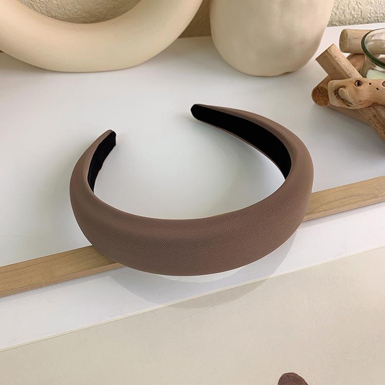 Bandă de Păr la Modă Femei Elegantă Culoare Solidă Bandă de Păr Burete Diademă Cerc de Păr Fete Bezel Accesorii de Păr Bandă de Păr Nouă Bandă de Păr
