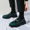 Fashion New Men's Leather Shoes Fashion Men's Loafers Wedding Dress Oxfords Fashion Thick Bottom Men Shoes Non-Slip Casual Shoes Man