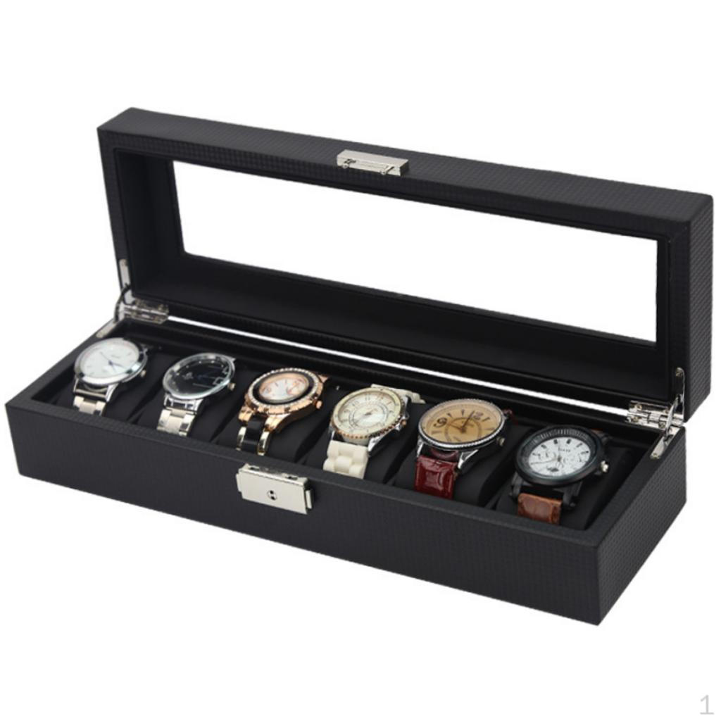 For Men - Luxury PU Leather Watches Display Case, Jewelry Storage, Large Holder Bangle Bracelet
