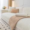 Winter Fluffy Slipcover Non Slip Sofa Cushion Simple Universal Seat Pad Cover for Leather Couches