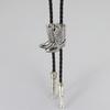 Cowboy Bolo Necktie with Relief Boots Pendant Tuxedo Shirt Bolo Tie for Male