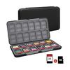 PhyiFlbey for Switch 2/Switch/Switch H Lite/OLED Game Card Case Holds 24 Switch H Soft Cards + 48 Micro SD Cards Switch Soft Case Hard Shell