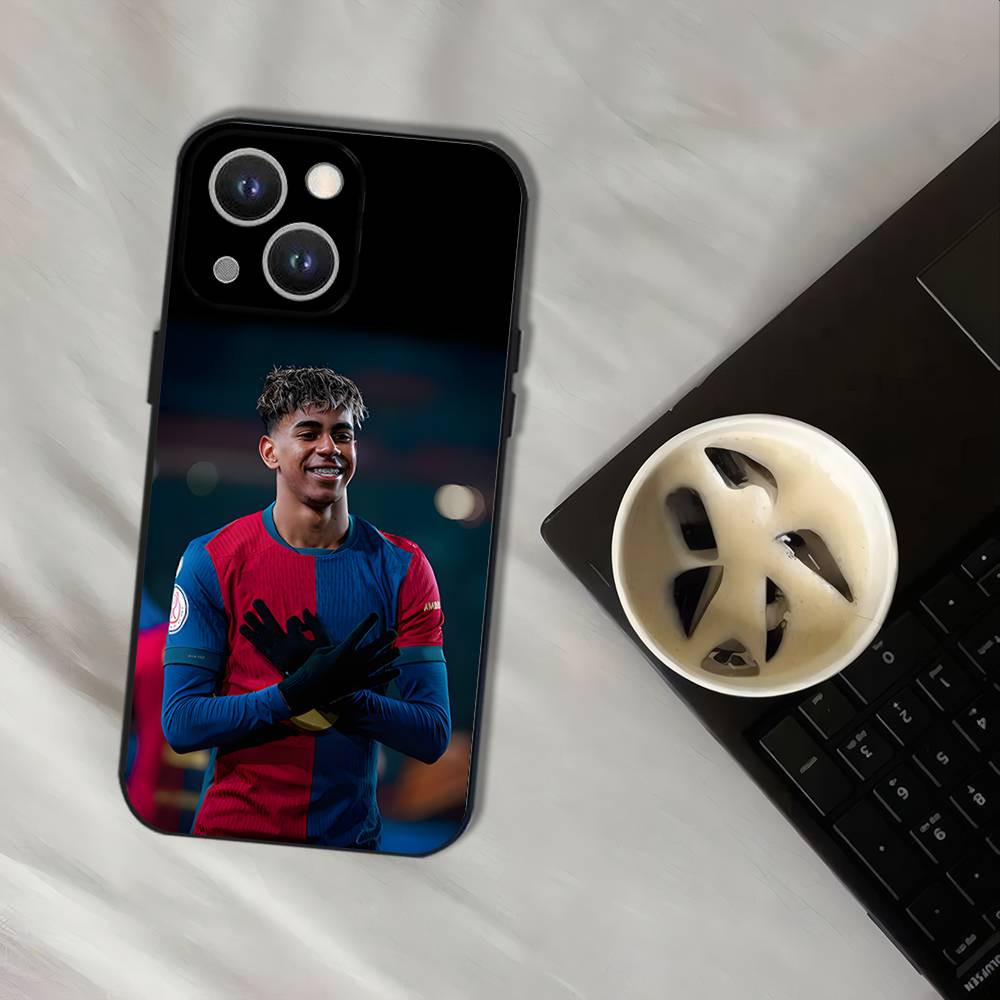 No.19 Football L-Lamine Y-Yamals Phone Case For iPhone 16,15,14,13,12,11,Pro,XS,Max,XR,Plus,E,SE4,Mini Black Soft Cover