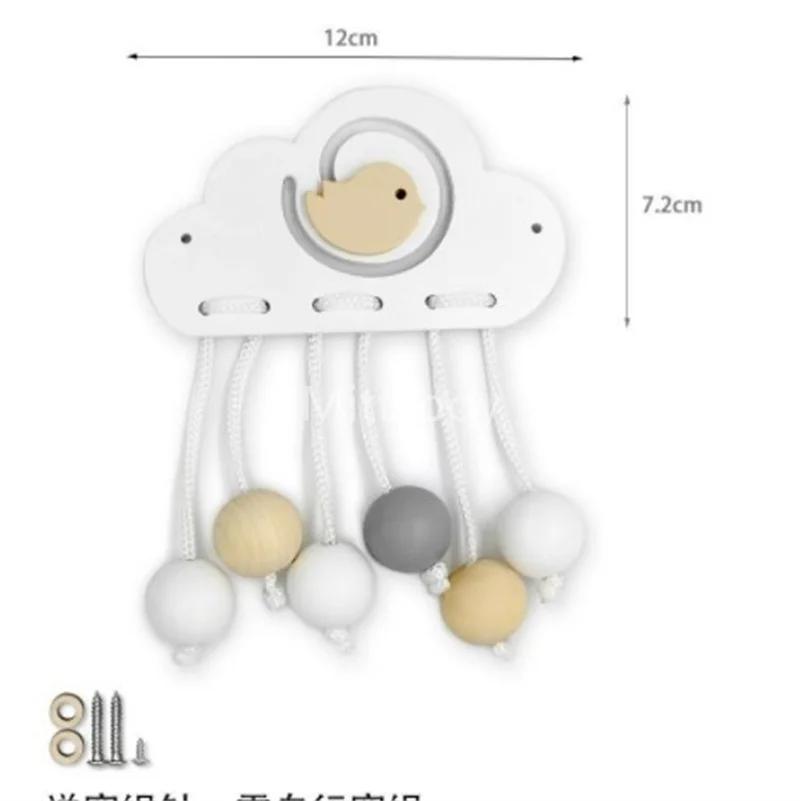 DIY Busy Board Montessori Educational Toys Animal Slide Zipper Numeric Letter Cloud Wood Chip Graphic Pairing Wooden Parts Gifts