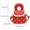 Cute Wave Point Shoulder Bag Sweet Mini Lipstick Bag Portable Mini Crossbody Bag  Outdoor