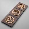 95x95mm Warm Reminder Sign WIFI No Smoking Logo Warning Plaque Public Shope Wall Sign No Trespassing Warning Plaque New