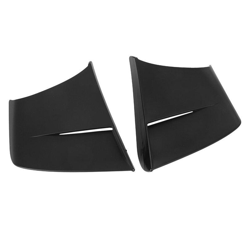 1 Pair Matte Black Motorcycle Side Winglet Air Deflector Wing Spoiler Trim Decoration