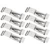 Spring Loaded Stainless Steel License Plate Frame Holder Clamp 8Pcs Set for Vehicles Including Cars Trucks and Trailers