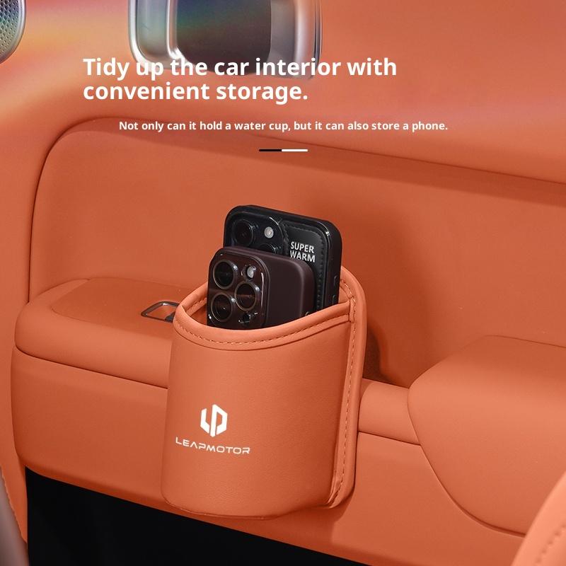 For Leapmotor T03 C10 C11 B10 Car Seat Back Organizer Cup Holder Storage Box