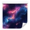 Watercolor Galaxy Wallpaper, Top Purple, Bottom Navy Blue, 50x1000