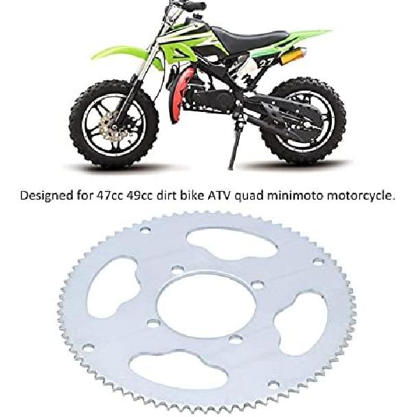 VGEBY 80 Teeth 25H Sprocket, 54mm 80 Teeth 25H Rear Chain Sprocket Compatible for 47Cc 49Cc ATV Quad Minimoto Motorcycle 25H Sprocket 25H Sprocket