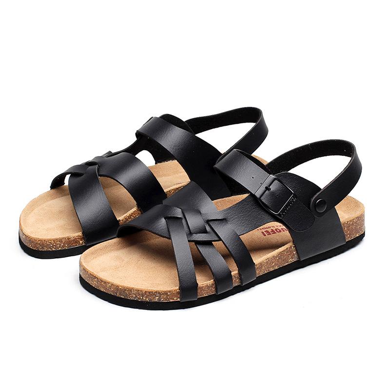 Summer Fashion Men Leather Sandals Outdoor Comfortable Breathable Sports Casual Non-Slip Beach Luxury Sandals 2024