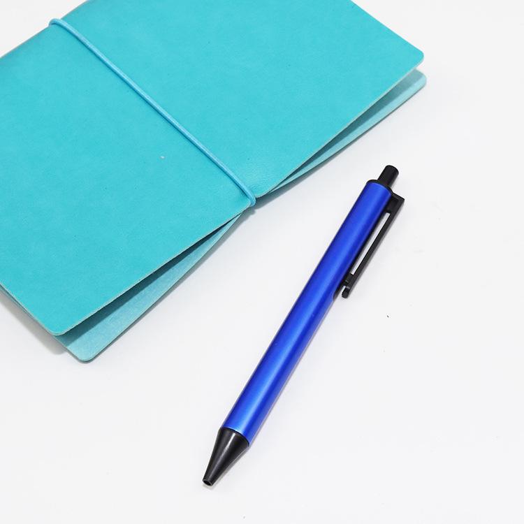 Custom Engraved Metal Push-Button Gel Ballpoint Pen with Signature Logo for Business Advertising