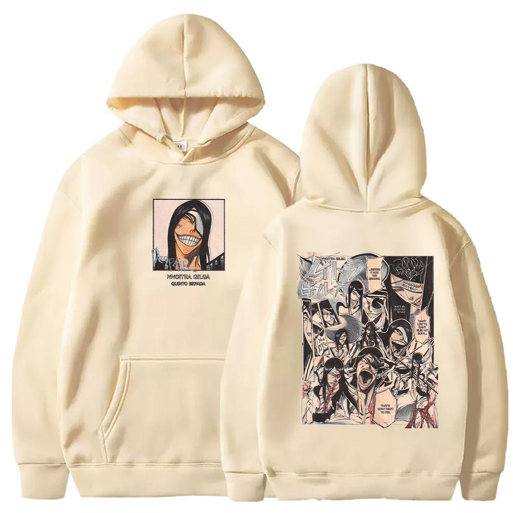 Anime Bleach Nnoitra Gilga Cooler Druck Herren Hoodie Comic Sportbekleidung Lässige Sportbekleidung Harajuku Herren Sportbekleidung
