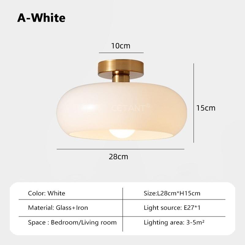 Nordische Glas-Pendelleuchte Orange/Weiß Heimdeko Kronleuchter Wohnzimmer Restaurant Schlafzimmer Arbeitszimmer Innendekoration Hängelampe