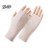 Guantes UV Ligeros Guantes de Protección, Ultra Finos Sin Dedos Seda de Hielo Refrigeración Verano para Mujeres Conducir Viajes UPF50