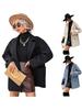 European & American Mid-length Double-breasted Woolen Overcoat - Women's Solid Color Long Sleeve Autumn/Winter Fashion