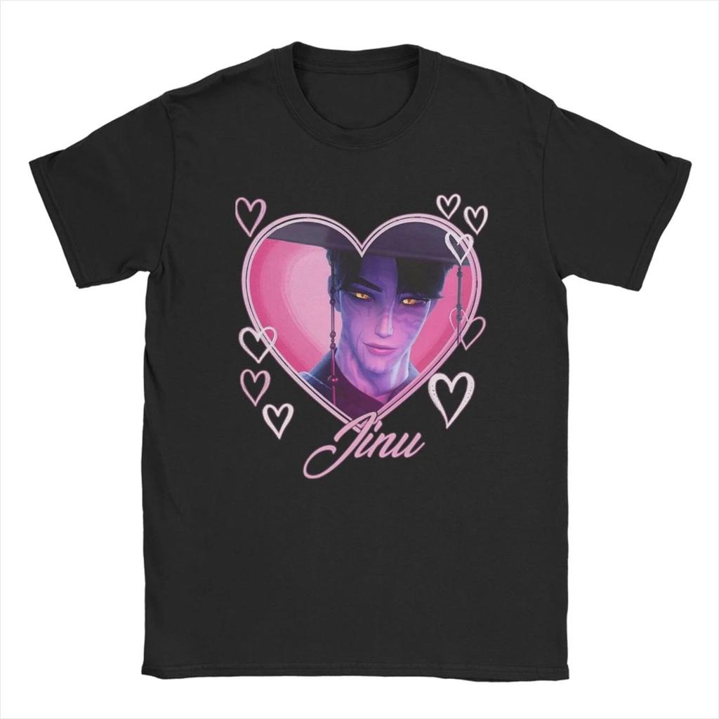 Damen Herren KPop Dämonenjäger Blauer Tiger T-Shirts Reine Baumwolle Kleidung Neuheit Kurzarm Rundhals T-Shirts Geschenkidee T-Shirts