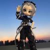 [TOYBARJAPAN] Actionfigur im Maßstab 1:12 Sonderangebot: Schwarzes Modefunktionelles Bekleidungsset (Oben und unten) mit Latzhose, Kompatibel mit männlich/weiblich