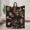 Soft Warm Blanket Decorative The Vampire Diaries Bedding Throws  Flannel Bedspread For Couch Bed Pattern Sofa Bed Cover