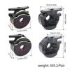 2 Pieces RC Brass Counterweight Axle Modification Metal Upgrade for 1/10
