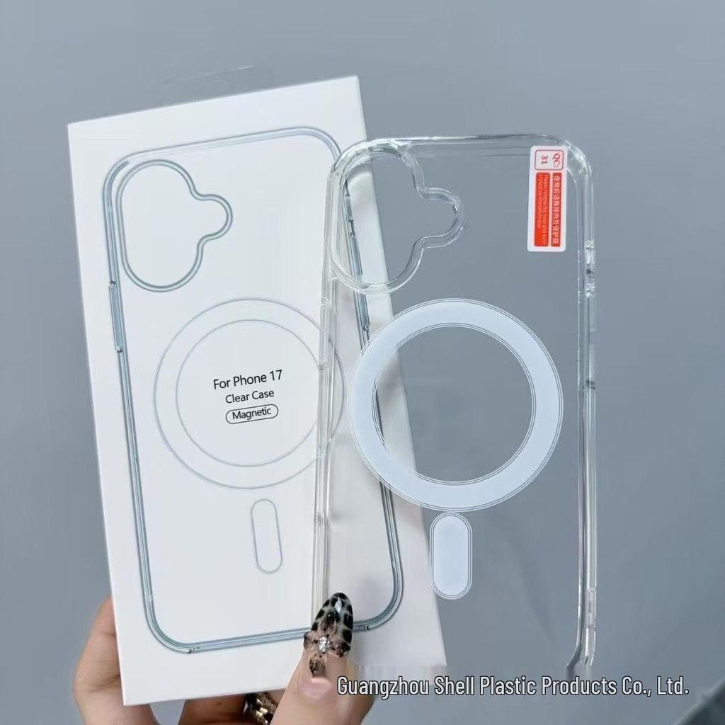 MagSafe Transparent Magnetic Case for iPhone 17 Pro Max/16 Pro/15/14