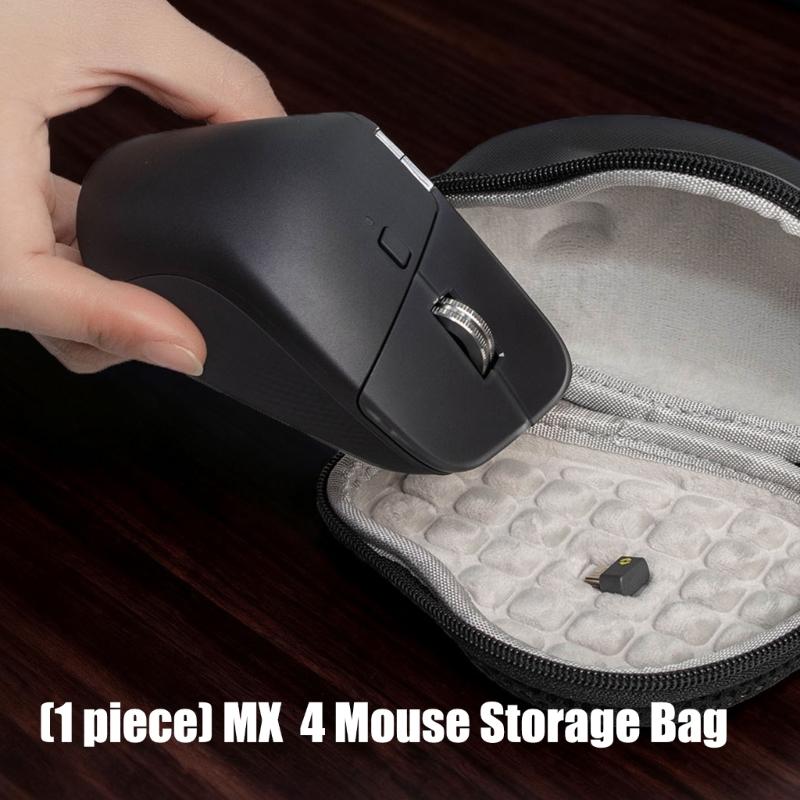 Étui rigide portable en EVA Sac de rangement pour souris pour 4 souris pour le voyage, le bureau, la maison, Étui seul