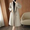 Fanzhen Women's 100% Wool Loose-Fit Mid-Length Coat