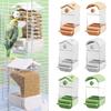 Automatic Bird Feeders Screw On Cage for Indoor Bird Feeders Transparent Visiable Large Capacity Bird Feeding Tool