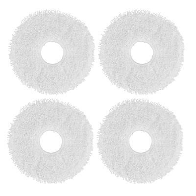 4 Stück Wischer Mopp Pad Faser Reinigung Mopp Tuch Ersatz für DEEBOT X1 Saugroboter