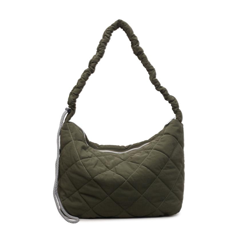 Relaxed, Simple, Fashionable, Stylish, Retro Single Shoulder Bag, Trendy Commuting Grid Crossbody Bag