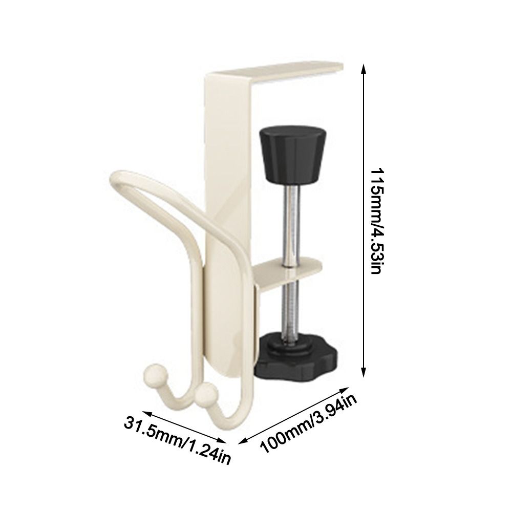 Durable 2-in-1 Fireplace Stocking and Garland Hanger Adjustable Portable Mantle Hooks Multi-functional Table Hook