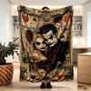 Superhero Print Blanket - Soft & Comfortable, for Bedroom, Travel, Sofa, Home Decoration - Birthday Christmas Gift for Friend