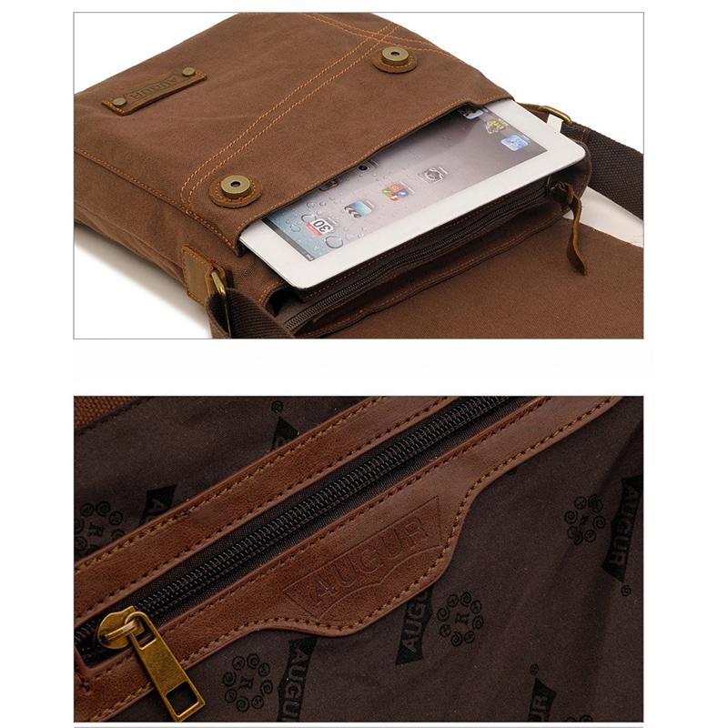 Canvas Bag Vintage Messenger Bag Brand Business Casual Travel Satchel Single Shoulder Bag Unisex Crossbody Bag Male