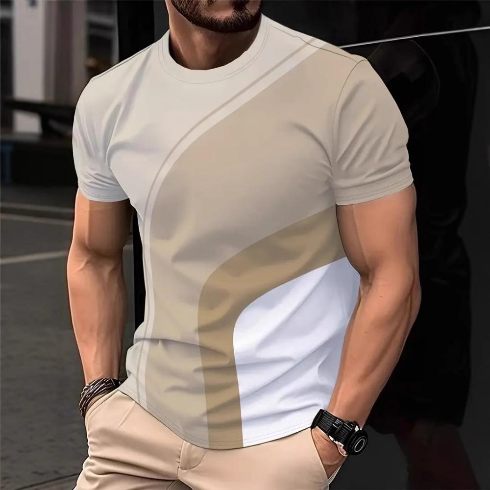 

Летняя мужская простая повседневная свободная футболка модная с 3D-принтом персонализированная уличная с круглым вырезом с коротким рукавом мужская одежда XL