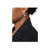 Vivienne Westwood Marybeth Water Drop Silhouette Metal Brass Glass Pearl Earrings Unisex Earrings White 6202015M02R107
