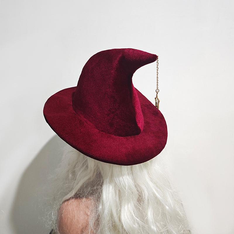 Star Pendant Witch Hat Wizard Hat Witch Hat Makeup Stage Party Dress Up Party For Performance