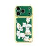 Green bottom cat is suitable for Apple 16Pro creative iPhone15 niche advanced sense 17ProMax mobile phone case female