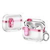 Applicable AirPods Pro1 Apple Bluetooth Headset Protective Case Electroplating with Switch Lock Transparent Bracket Soft Case