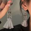 Zinc Zinc Alloy Skeleton Earrings Hip Hop Imitation Human Bone Earrings Fashion Halloween Earrings  Gift