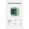 Portable USB Rechargeable Air Cooler - 3-in-1 Mini AC Fan with 7 Color LED, 4000mAh Battery for Home/Office/Camping