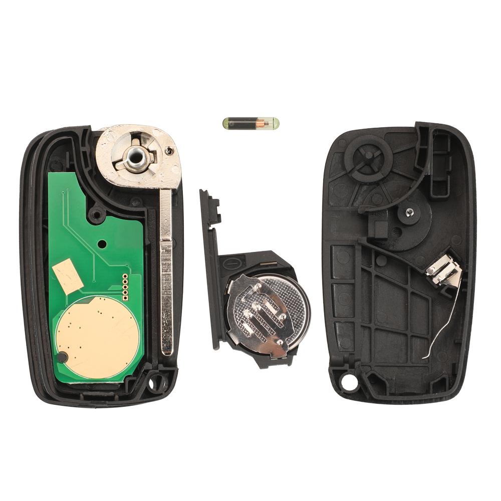 jingyuqin Car Key For FIAT doblo qubo 500 Punto Evo Grande fiorino For Peugeot bipper Citroen Nemo vauxhall combo For Ford KA