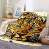 1pc Tiger Print Blanket Lightweight Blanket Throw Blanket For Sofa, Bed, Travel, Camping, Livingroom, Office, Couch, Chair Yy251010074