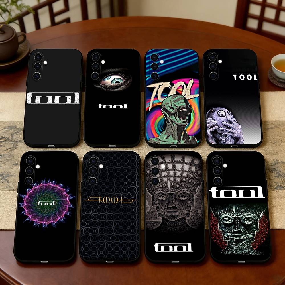 Music T-Tool B-Band R-Rock Phone Case Black Silicone Soft For Samsung Galaxy A73,A72,A71,A70,A53,A52,A51
