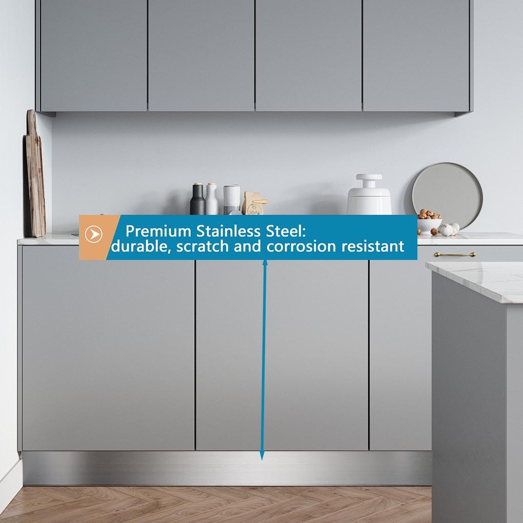 10cmx260cm Nerezová lišta Kovová samolepka Lišta Samolepicí Proti poškrábání Lišta Poškrábání Pro Dveře Skříně