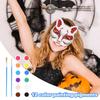 Prázdná Kočičí Maska Prázdné Zvířecí Masky Pro Kostým Poloviční Kryt Obličeje Cosplay Rekvizity Pro Maškarádu Halloween Řemeslná Maska Na Vánoce