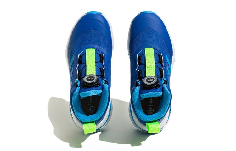 adidas Fortarun Boa Atr K Fabric Casual Slip Resistant Cushioning Abrasion Resistant High Top Kids' Running Shoes Blue GZ1808