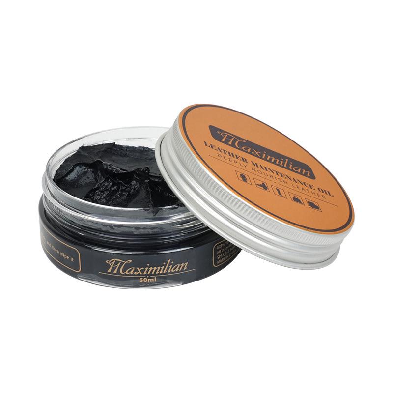 Schuhputz- & Bürstenset für Lederschuhe - Farblos & Schwarze Ölpflege